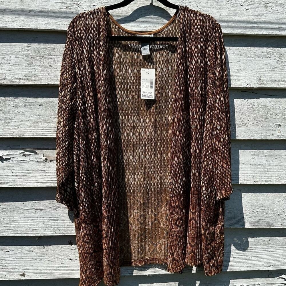 CATHERINE Open‎ Front Cardigan fall lightweight coastal grandma plus size